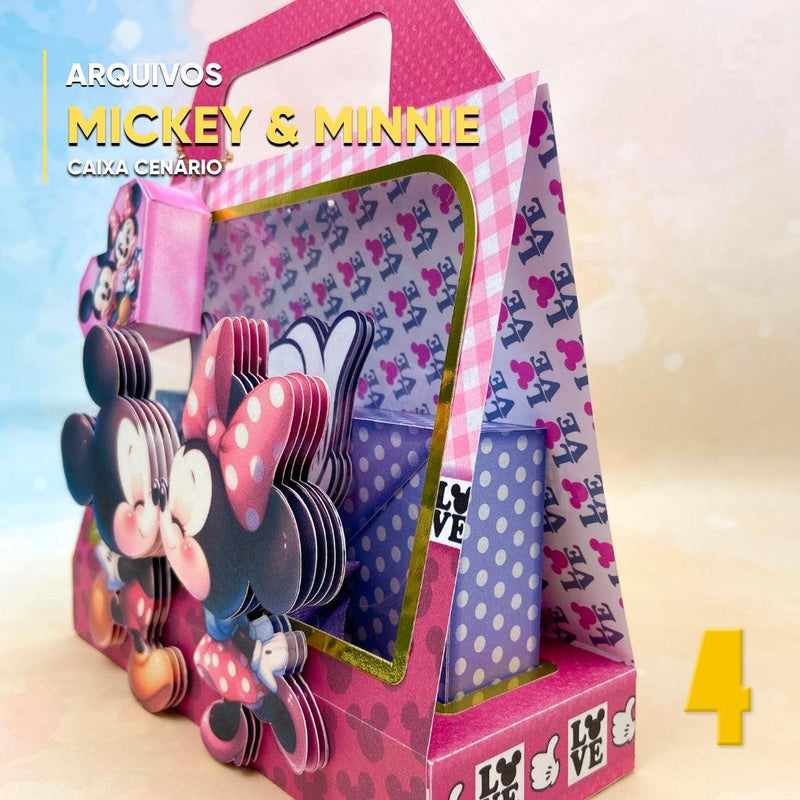 Mickey and Minnie Suitcase Box - Digital File for Cutting