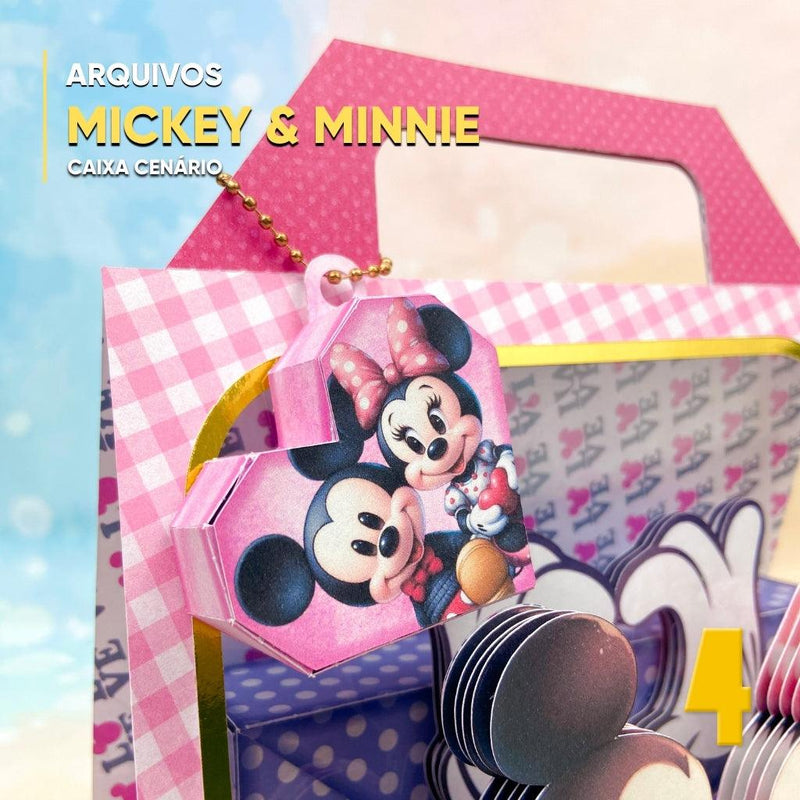 Mickey and Minnie Suitcase Box - Digital File for Cutting