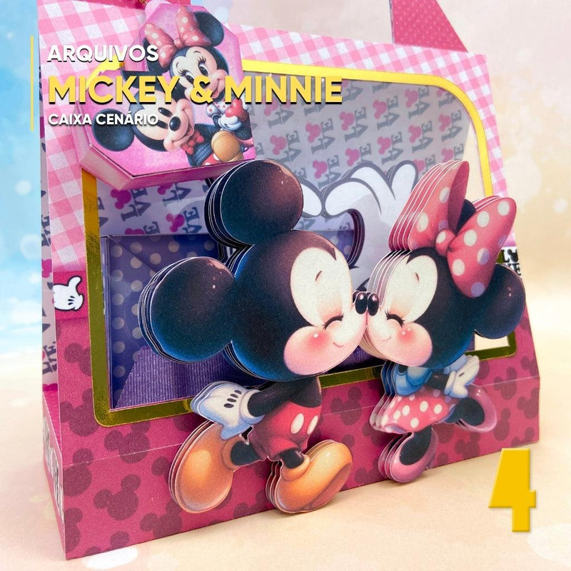 Mickey and Minnie Suitcase Box - Digital File for Cutting