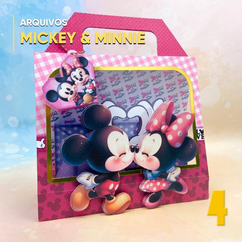 Mickey and Minnie Suitcase Box - Digital File for Cutting