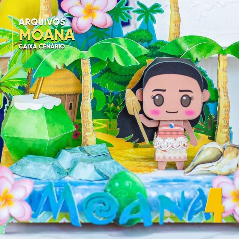 Caixa Moana - Arquivo Digital para Recorte - Quatro Cambalhotas
