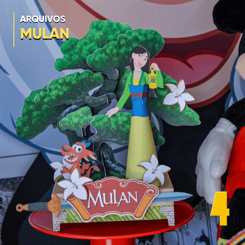 Caixa Mulan - Arquivo Digital para Recorte