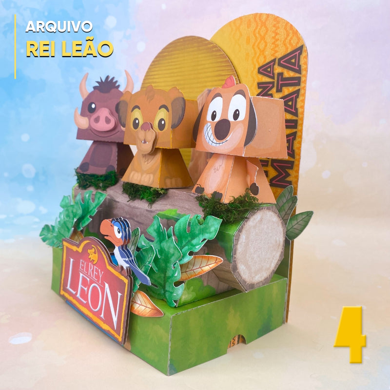 Lion King Box - Digital File for Cutting
