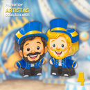 Papertoys Circo Azul (Coleção) – Arquivo Digital para Recorte - Quatro Cambalhotas