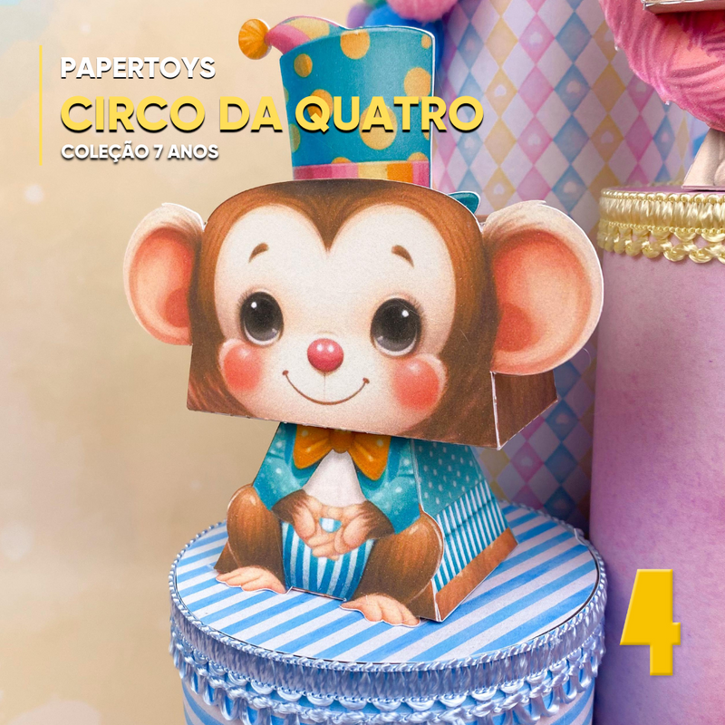 Papertoy Circus Monkey – Digital File for Cutting
