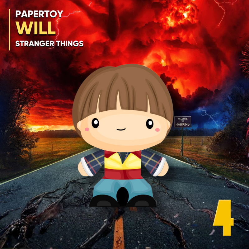 Papertoy Stranger Things (Coleção) – Arquivo Digital para Recorte