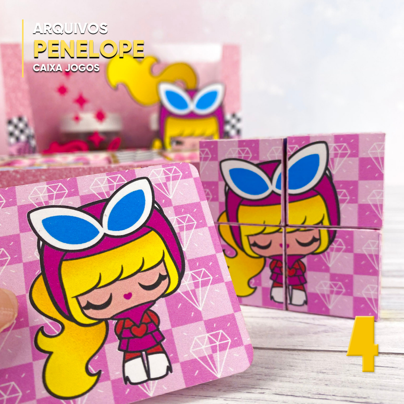 Penelope Charmosa Activity Box - Digital File for Cutting