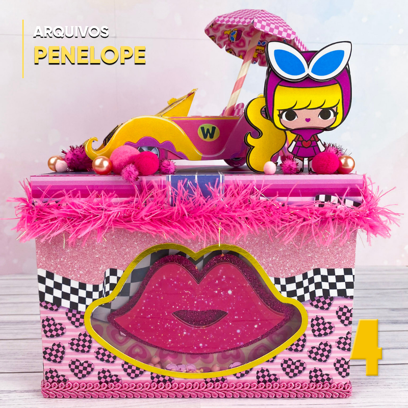Penelope Charmosa Activity Box - Digital File for Cutting