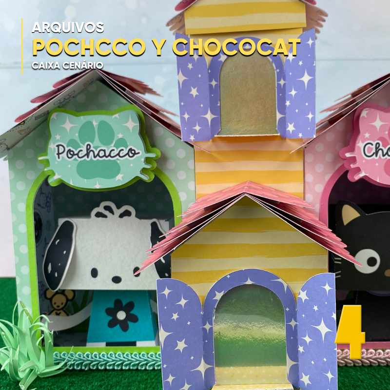 Pochacco and Chococat Box - Digital File for Cutting