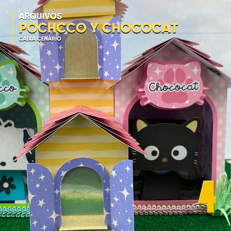 Pochacco and Chococat Box - Digital File for Cutting
