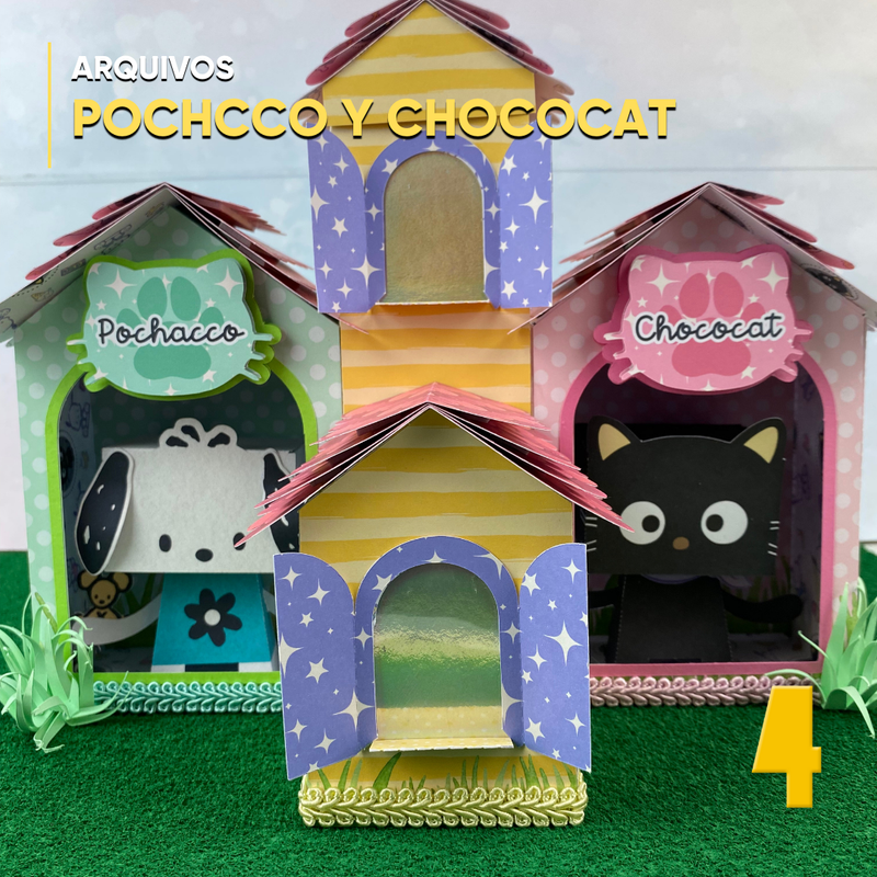 Pochacco and Chococat Box - Digital File for Cutting