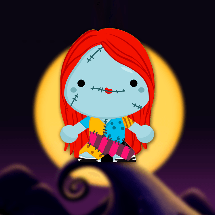 Papertoy Sally - Arquivo Digital para Recorte - Quatro Cambalhotas