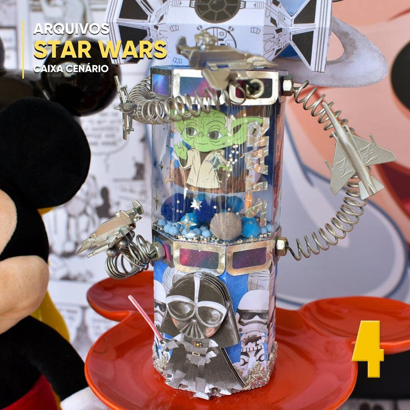 Caixa Star Wars - Arquivo Digital para Recorte - Quatro Cambalhotas