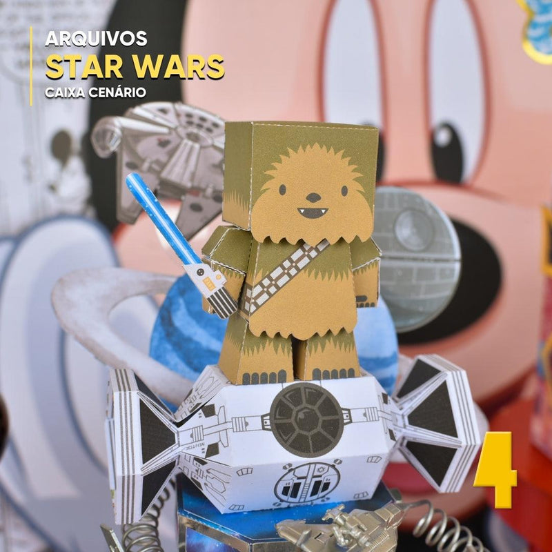 Caixa Star Wars - Arquivo Digital para Recorte - Quatro Cambalhotas