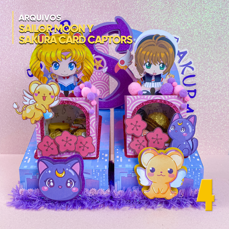 Sailor Moon and Cardcaptor Sakura Box - Digital File for Cutting