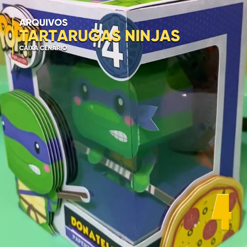 Funko Pop As Tartarugas Ninja - Arquivo Digital para Recorte