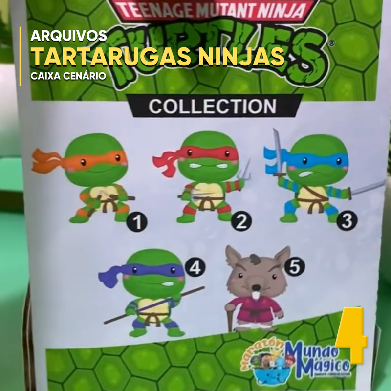 Funko Pop As Tartarugas Ninja - Arquivo Digital para Recorte