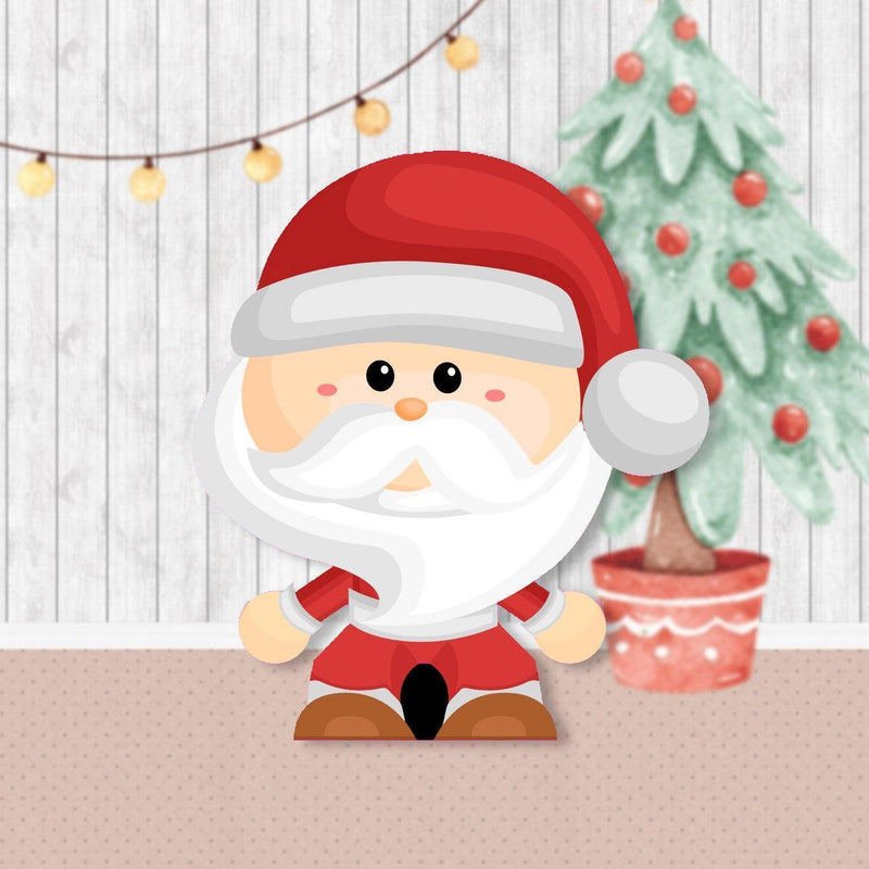 Papertoy Papai Noel - Arquivo Digital para Recorte - Quatro Cambalhotas