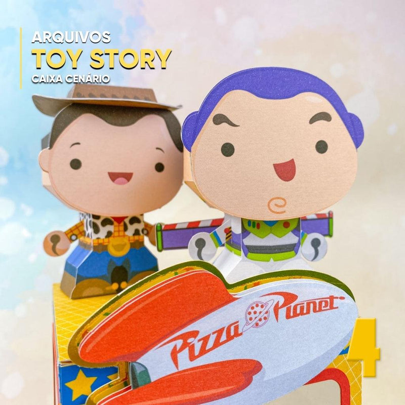 Caixa Fliperama Toy Story - Arquivo Digital para Recorte - Quatro Cambalhotas