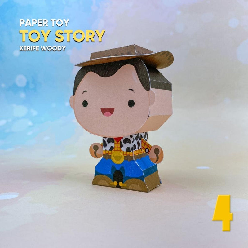 Papertoy Woody – Arquivo Digital para Recorte - Quatro Cambalhotas