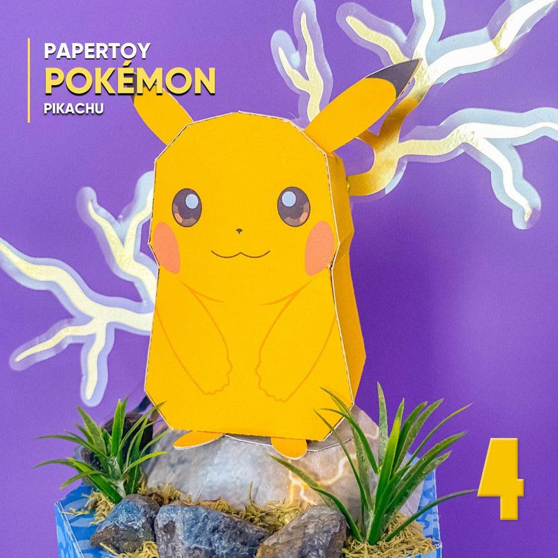 Papertoy Pikachu - Archivo Digital para Recorte