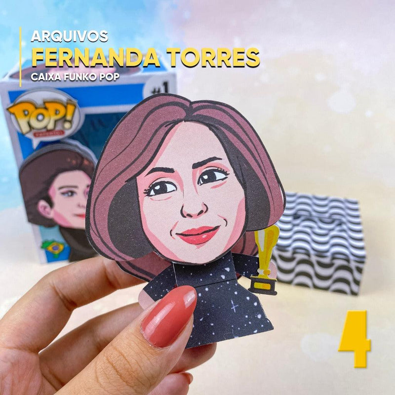 Funko Pop Box Fernanda Torres - Digital File for Cutting