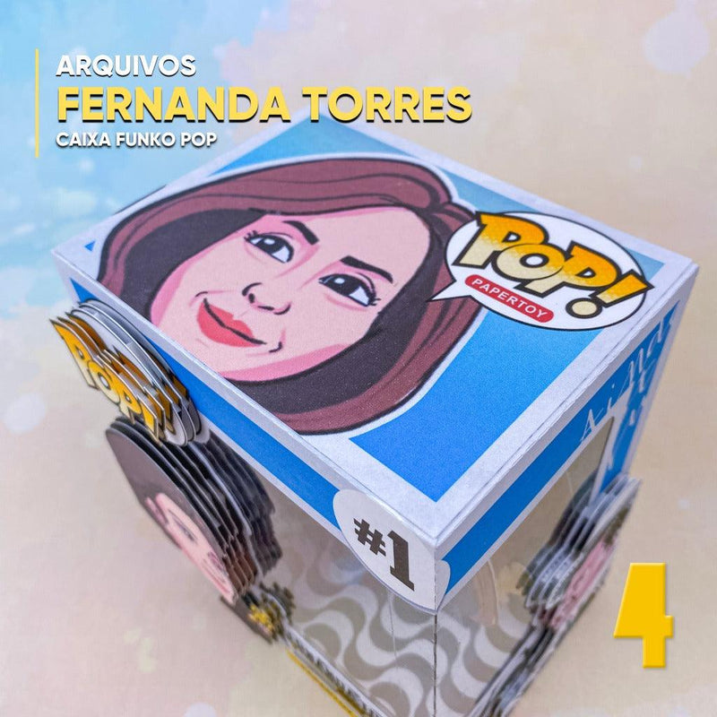 Funko Pop Box Fernanda Torres - Digital File for Cutting