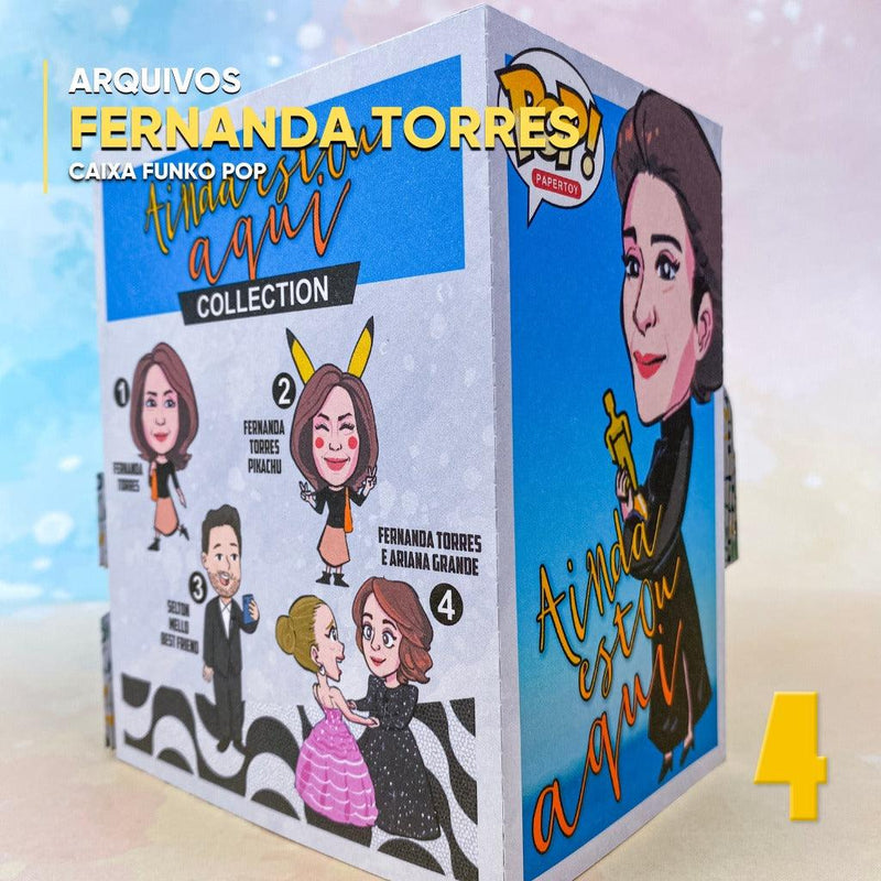 Funko Pop Box Fernanda Torres - Digital File for Cutting