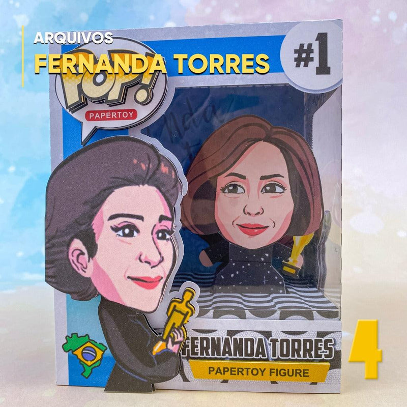 Funko Pop Box Fernanda Torres - Digital File for Cutting
