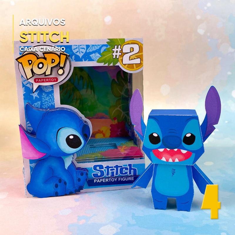 Stitch Funko Pop  - Arquivo Digital para Recorte