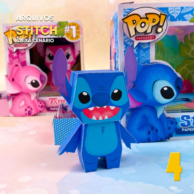 Stitch Funko Pop  - Arquivo Digital para Recorte