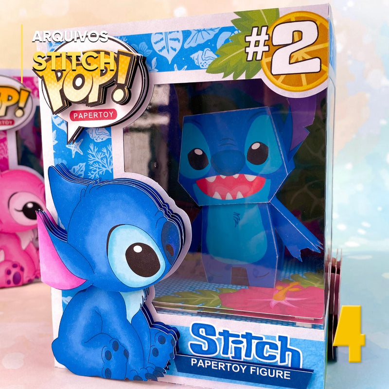 Stitch Funko Pop  - Arquivo Digital para Recorte