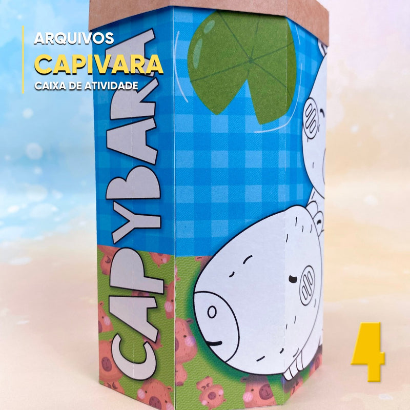 Caja de Actividades Capibara – Archivo Digital para Recorte

