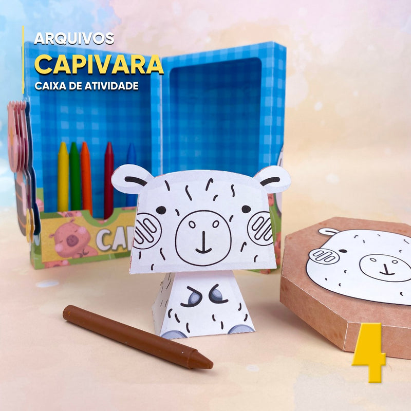 Caja de Actividades Capibara – Archivo Digital para Recorte

