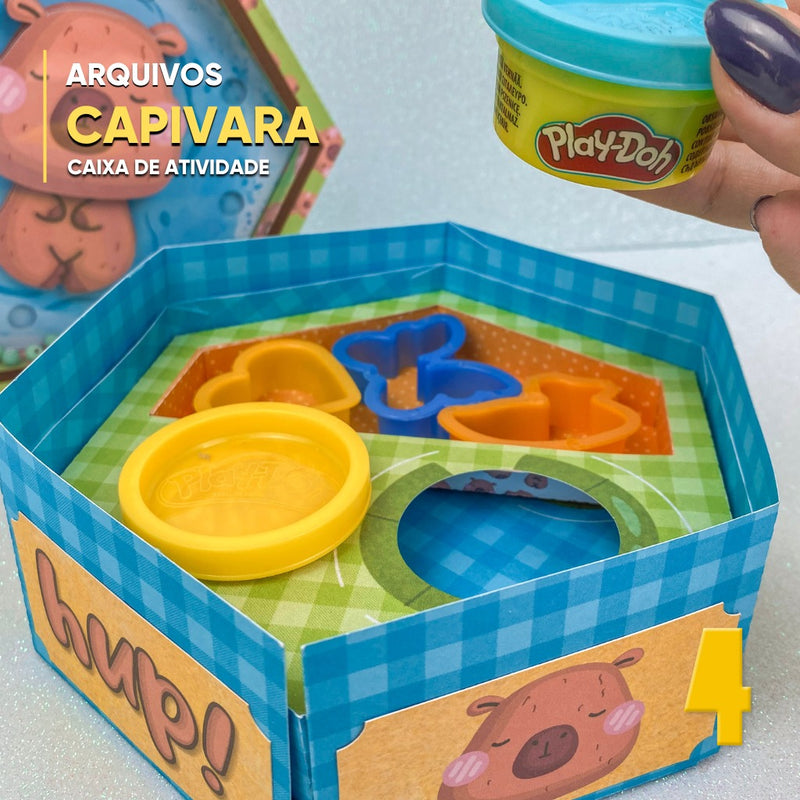 Caja de Actividades Capibara – Archivo digital para recortar