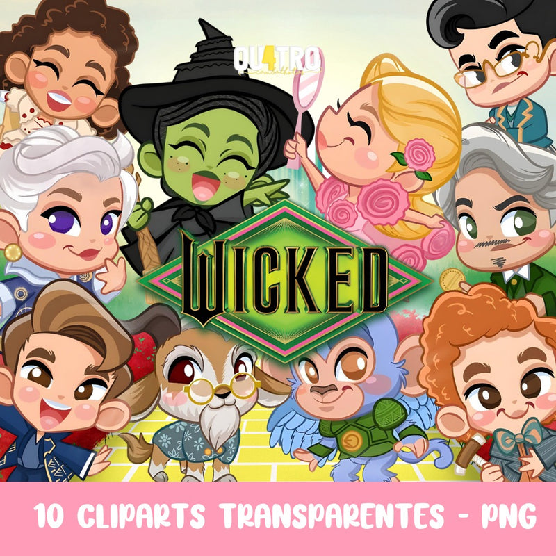 Wicked Cliparts – Digital Kit with 10 Illustrations