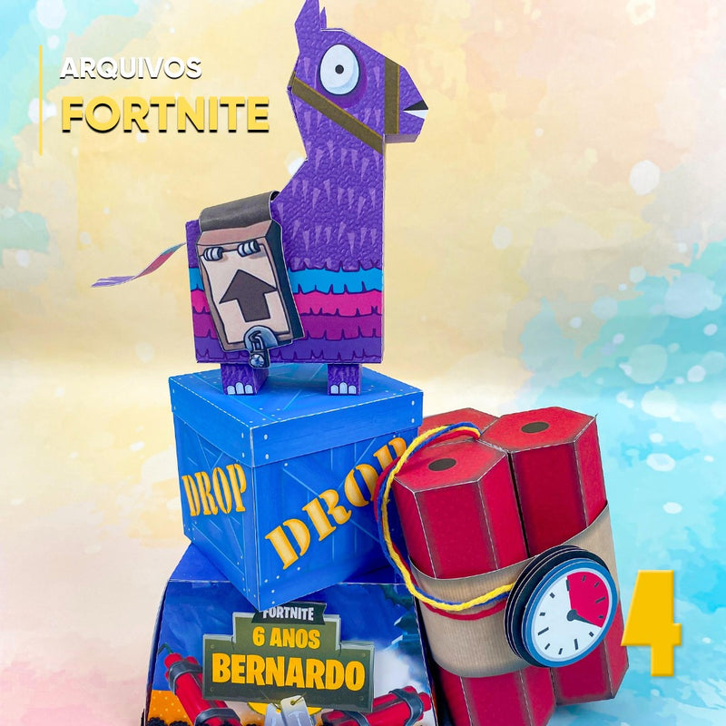 Centro de Mesa de Fortnite - Archivo Digital para Recorte