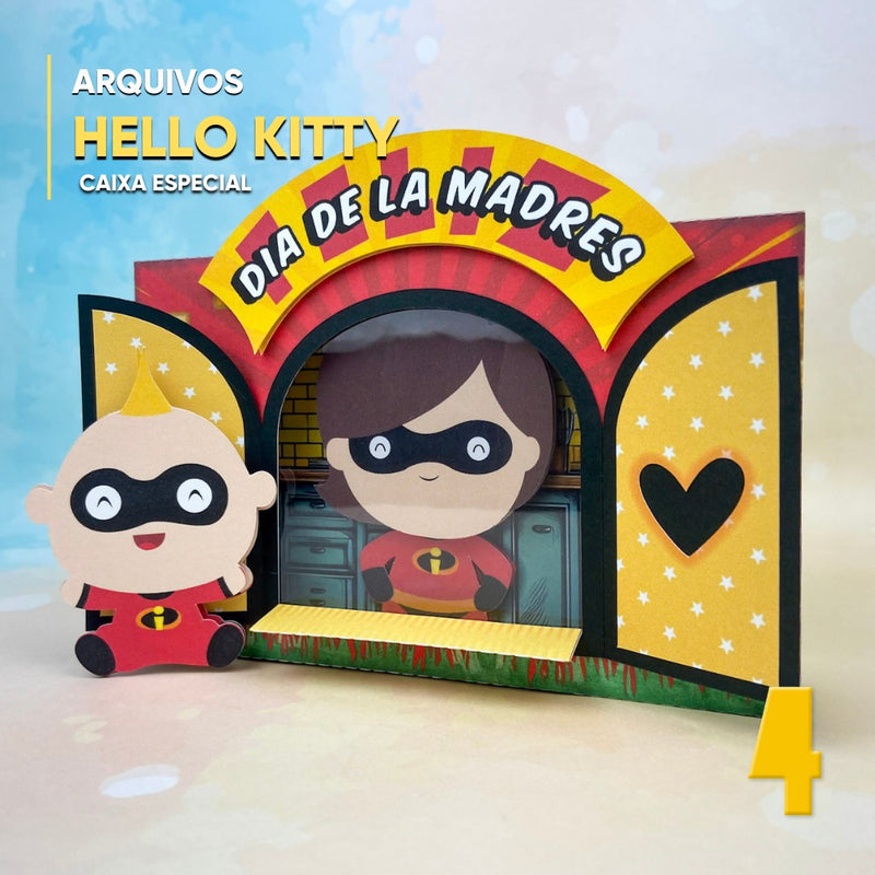 Combo Caixas Janela Dia das Mães - Arquivo Digital para Recorte