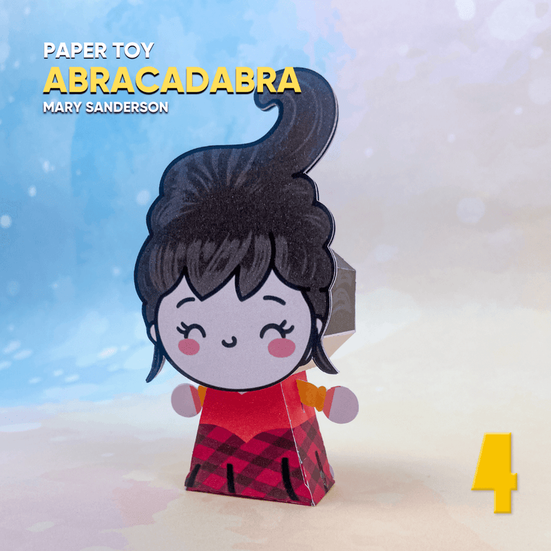 Papertoy Mary - Arquivo Digital para Recorte - Quatro Cambalhotas