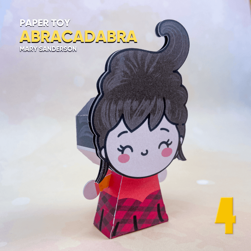 Papertoy Mary - Arquivo Digital para Recorte - Quatro Cambalhotas