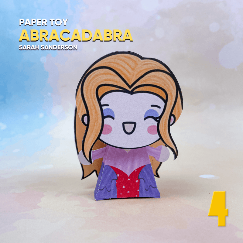 Papertoy Sarah - Arquivo Digital para Recorte - Quatro Cambalhotas