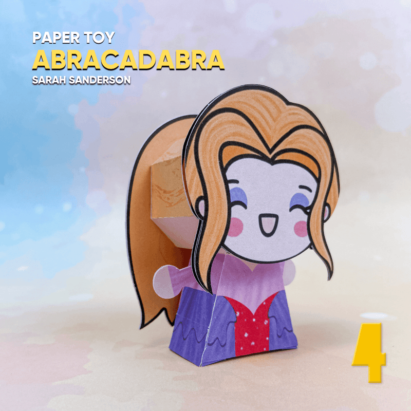 Papertoy Sarah - Arquivo Digital para Recorte - Quatro Cambalhotas