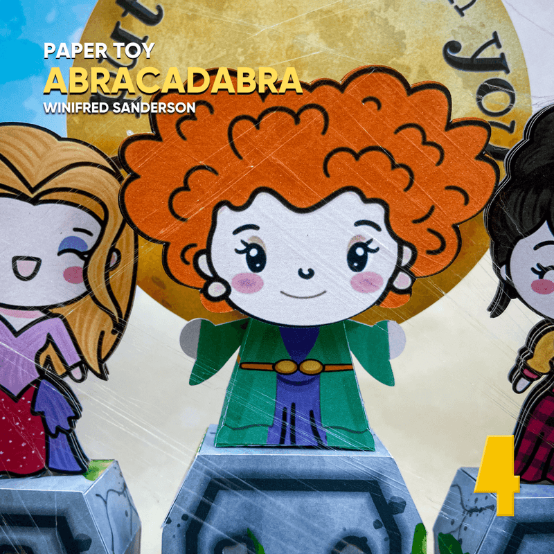 Papertoy Winifred - Arquivo Digital para Recorte - Quatro Cambalhotas