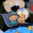 Caixa Aladdin personalizada com design inspirado no conto das Mil e Uma Noites e acabamento dourado