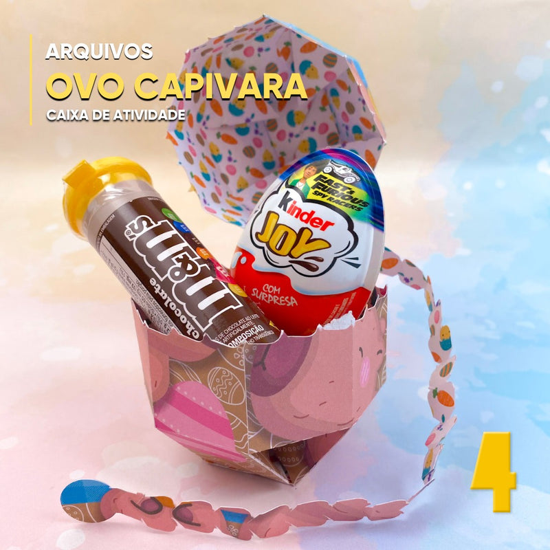 Caixa de Atividade Ovo de Páscoa – Estampas