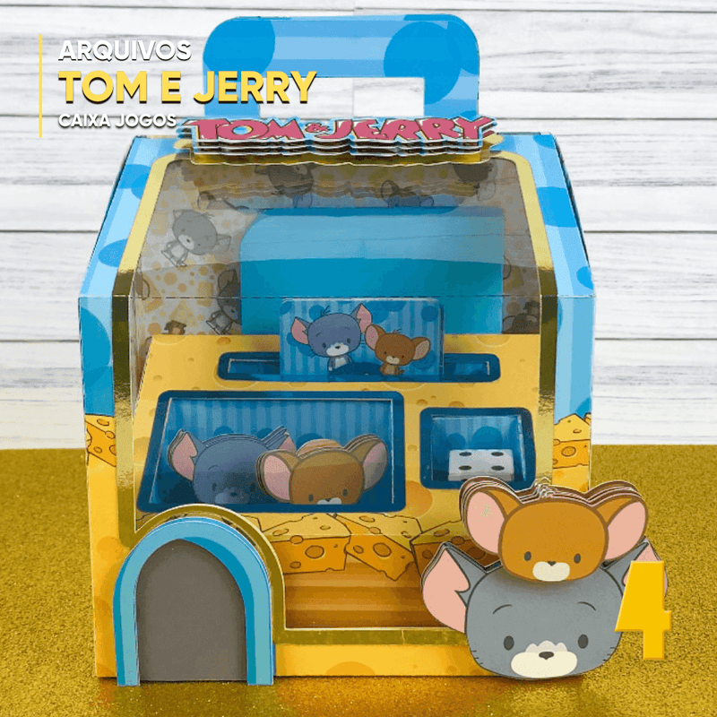 Caixa de Atividades Tom e Jerry – Modelo
