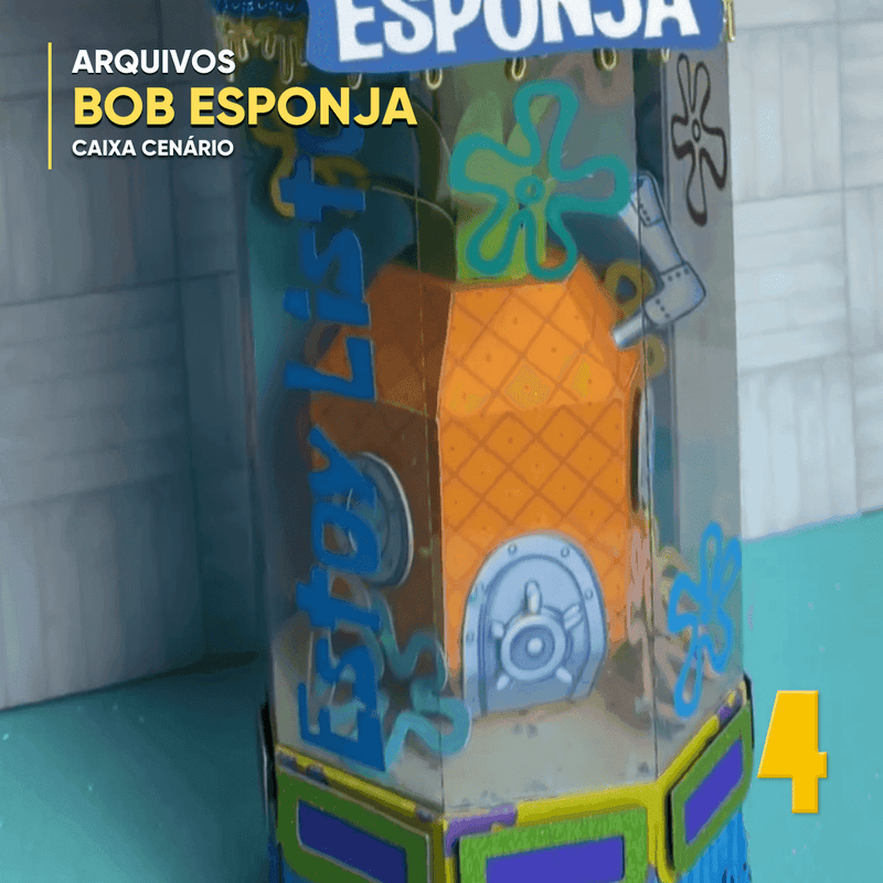 Caixa Bob Esponja – Detalhes