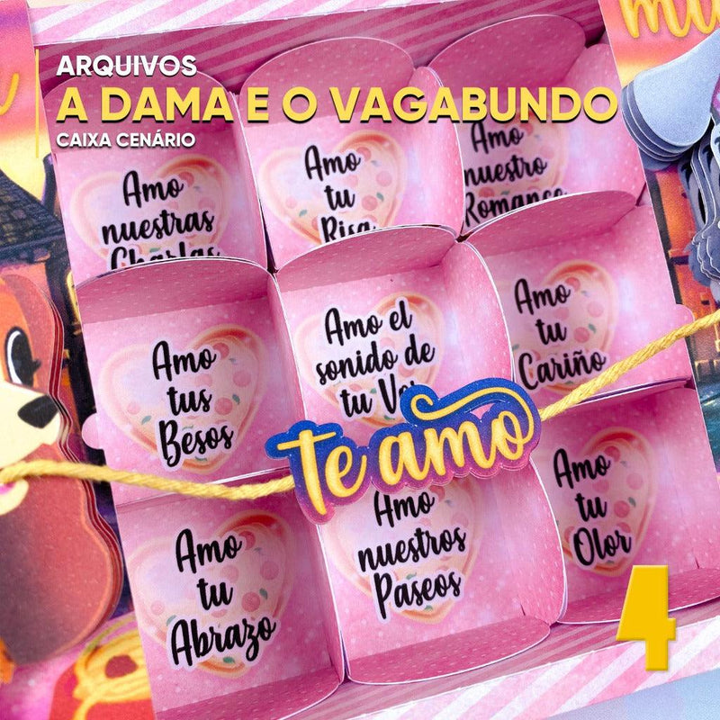 Caixa Bombom A Dama e o Vagabundo – Personagens