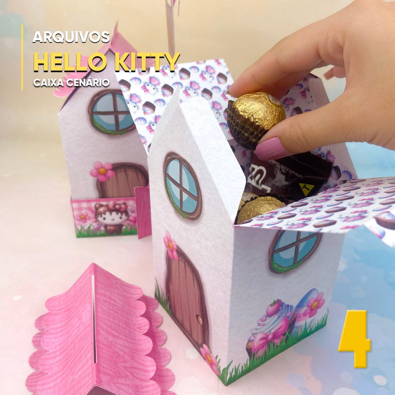 Caixa Casa Hello Kitty Páscoa – Estampas