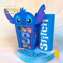 Caixa cinema Lilo e Stitch aberta, ideal para lembrancinhas e presentes temáticos